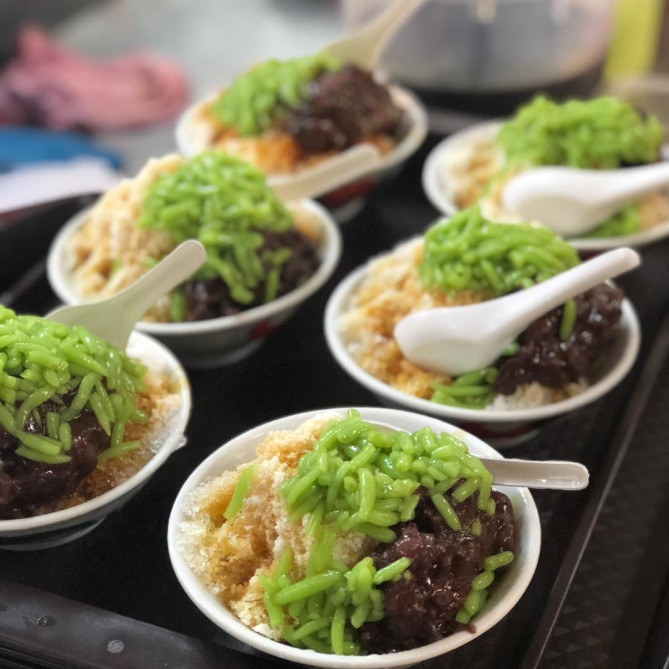 パンダンリーフのゼリーが特徴的なチェンドル