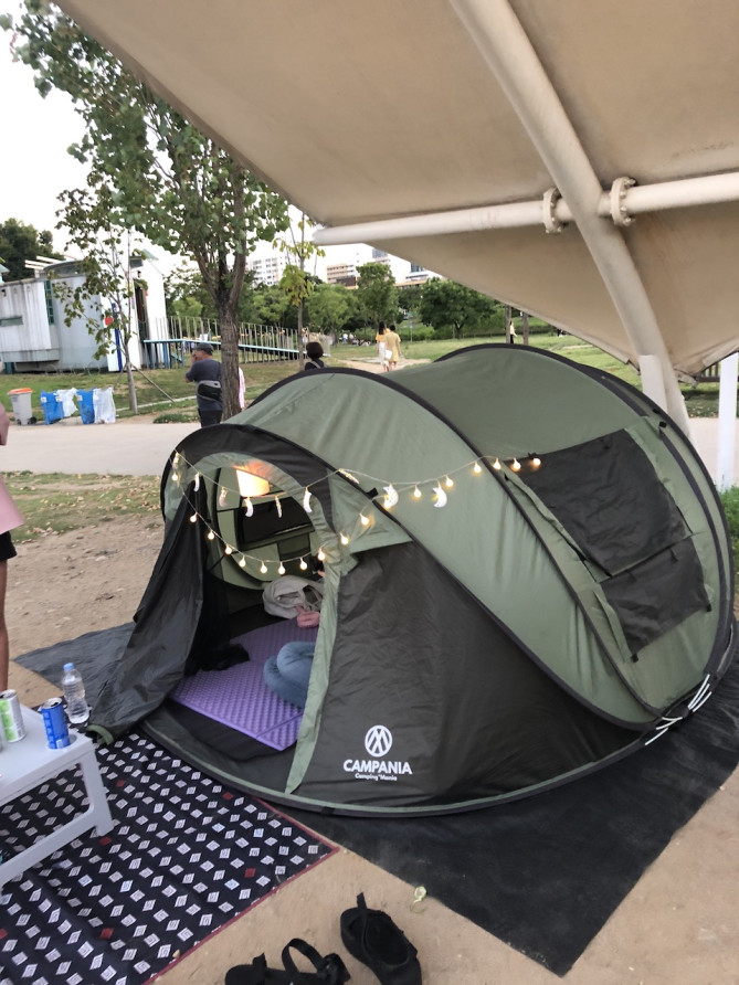 サニーテントで借りたテントセット