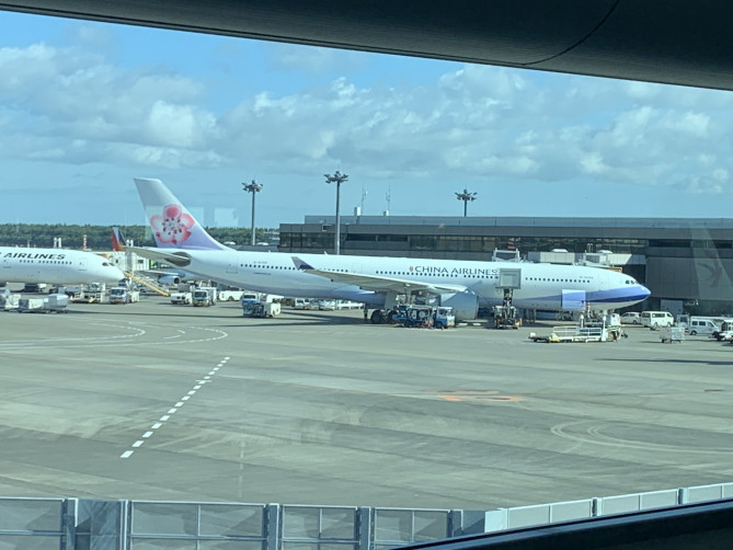 台湾桃園国際空港とチャイナエアライン