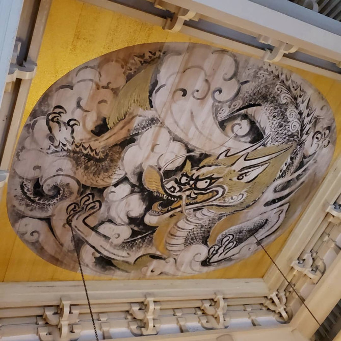 円覚寺・仏殿の「白龍図」