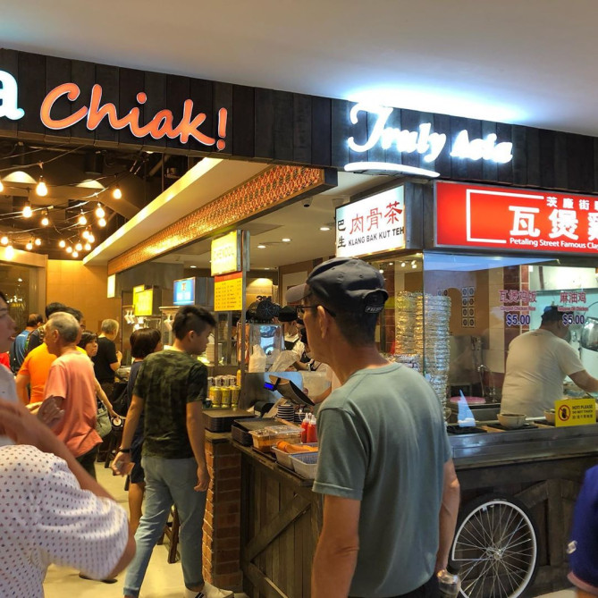 マレーシア中華のフードコート