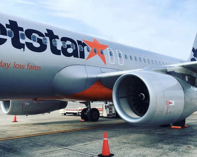 ジェットスターの飛行機