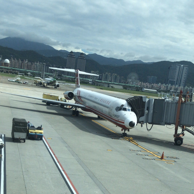 遠東航空の飛行機