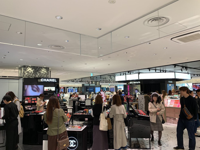 渋谷スクランブルスクエアのコスメフロア