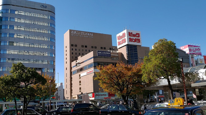 名古屋駅のバス停がある「新幹線口」