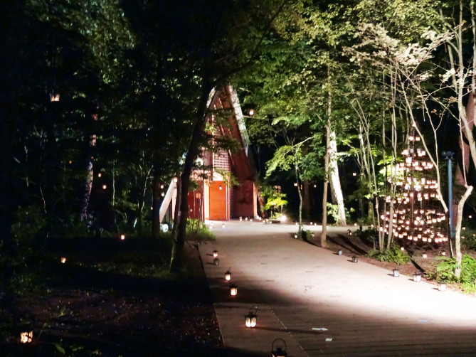 軽井沢高原教会のキャンドルナイト