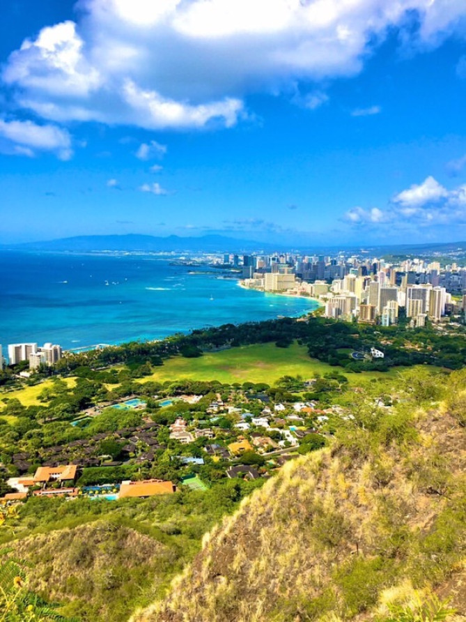 ダイヤモンドヘッド頂上