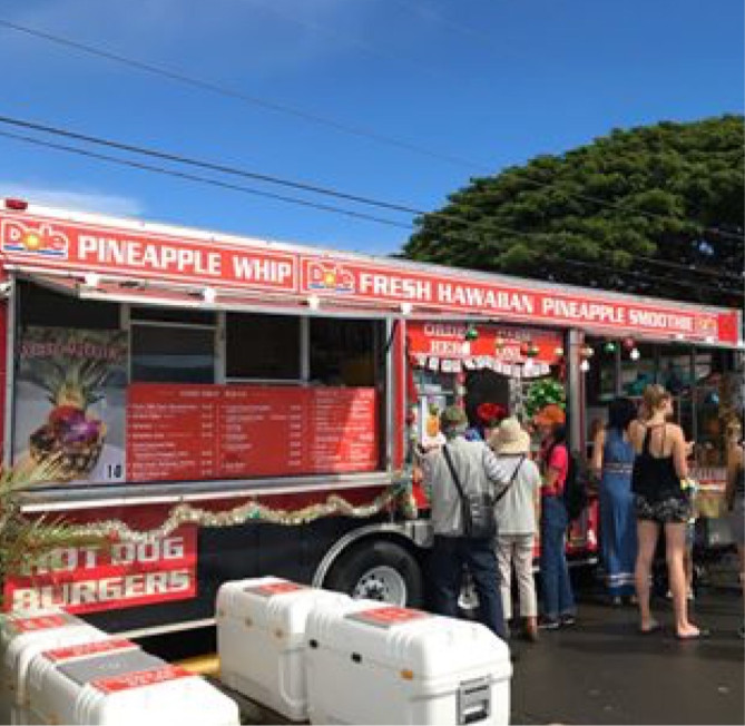 パイナップルスムージーのお店