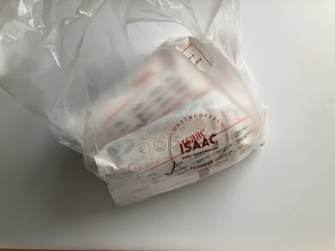 Isaacトーストの袋