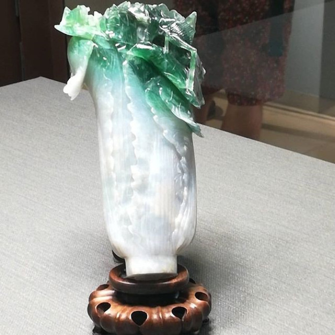 国立故宮博物院の翠玉白菜