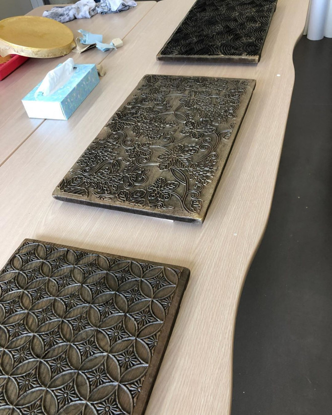 唐丸で楽しく「京からかみ」を体験！