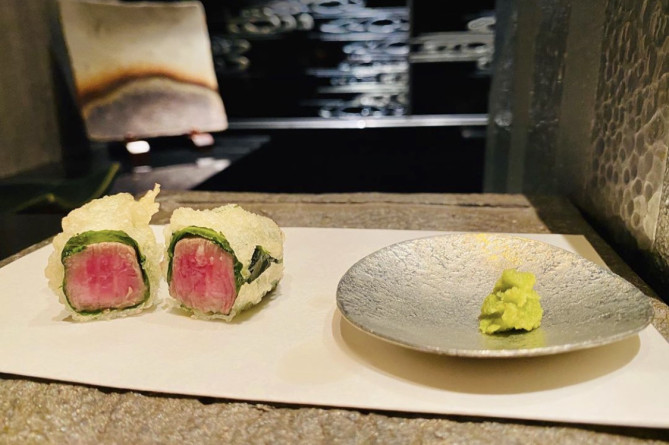 牛肉の大葉包み
