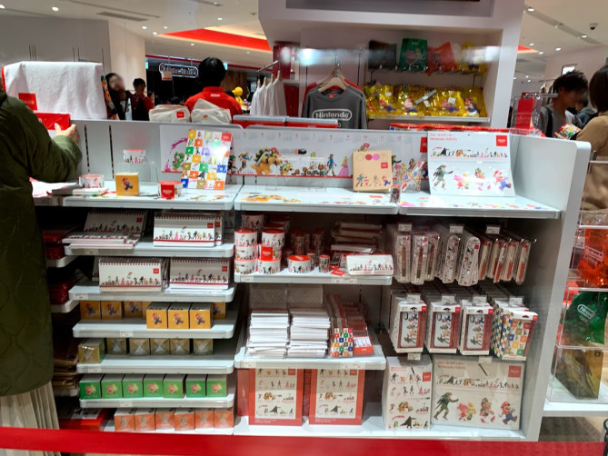 渋谷パルコの任天堂ストアのオリジナルグッズ