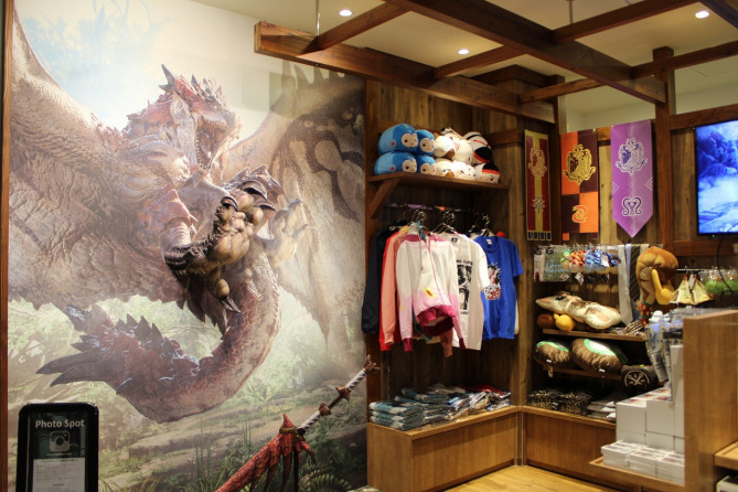 CAPCOM STORE TOKYOのモンハンコーナー