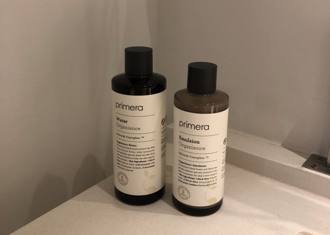 Primeraの化粧水と乳液
