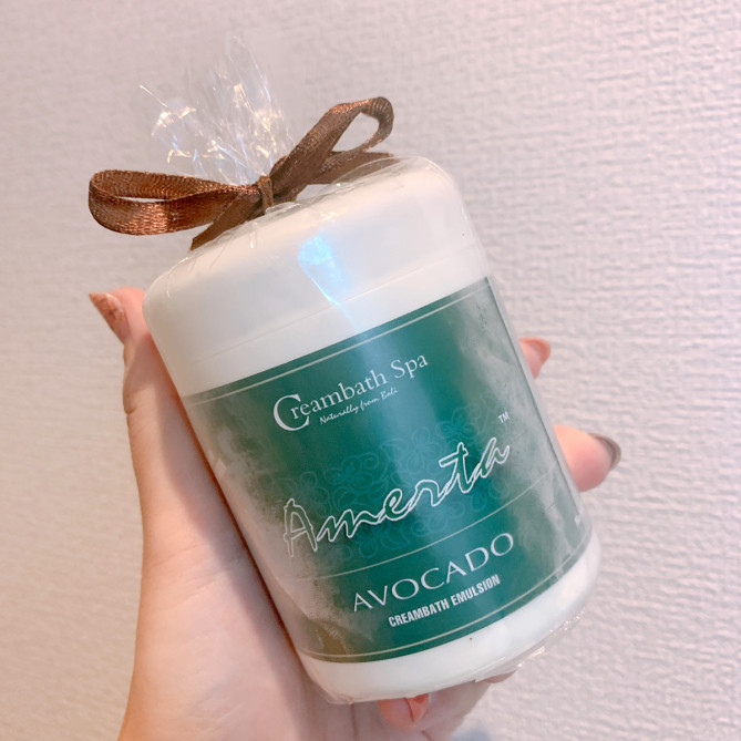 ギフトでもらったクリームバス