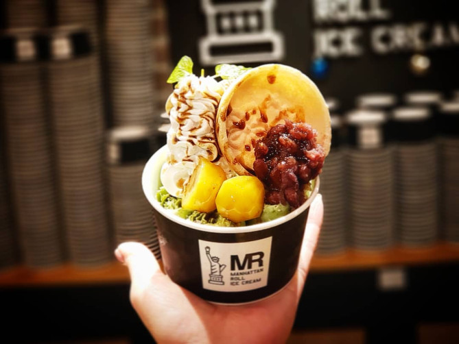 マンハッタンロールアイスクリーム