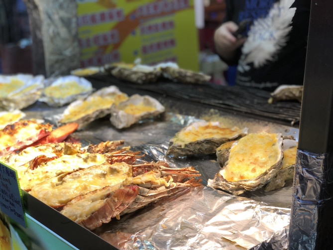 焼き牡蠣・焼き海老