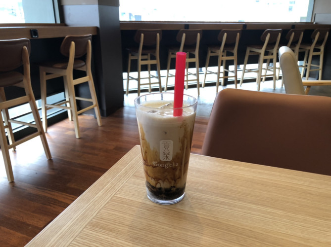 ゴンチャのブラウンシュガーミルクティー